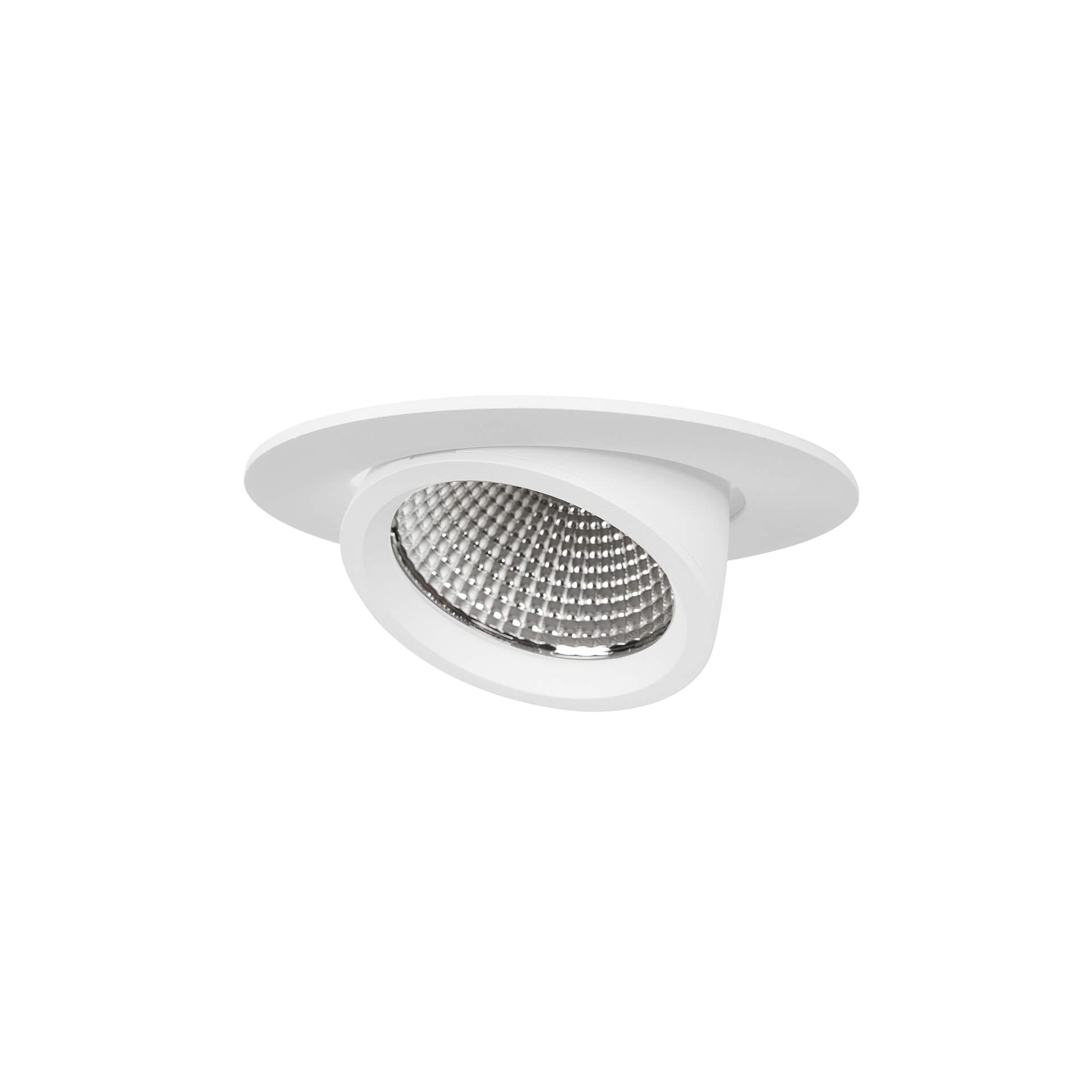White version of the Sana S HE recessed luminaire by Light4U.