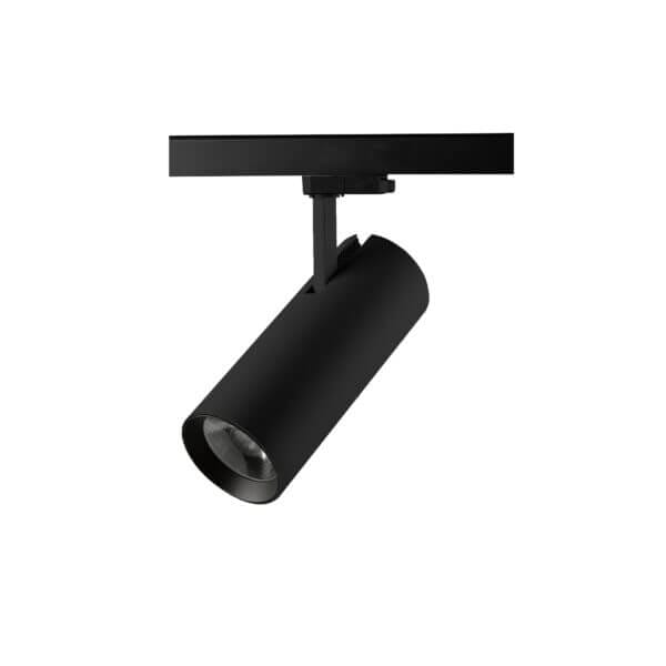 Black version of the Tube L track luminaire by Light4U.