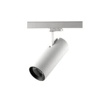 White version of the Tube L track luminaire by Light4U.