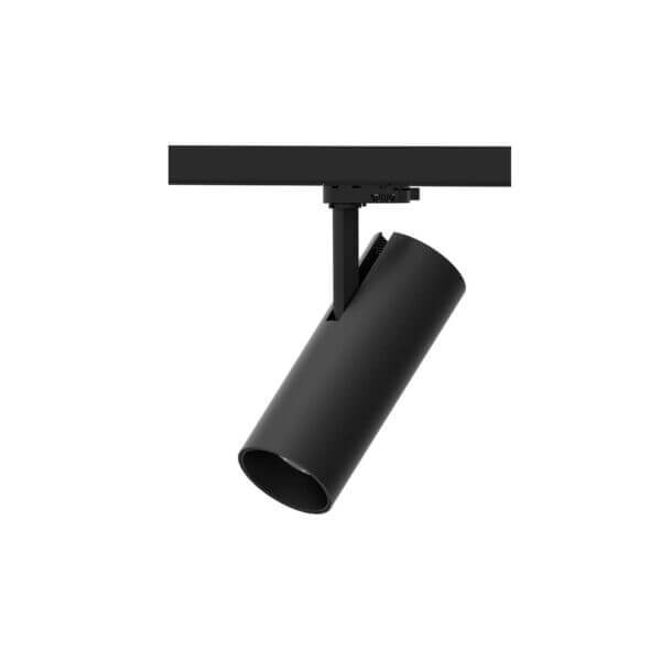 Black version of the Tube R track luminaire by Light4U.