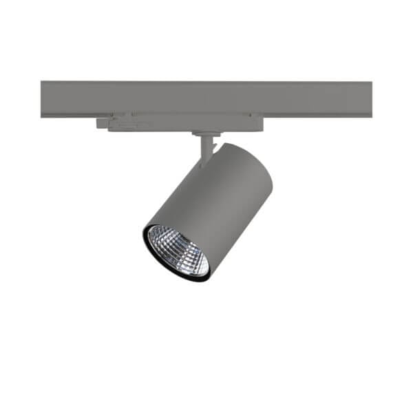 Grey version of the Weda HE track luminaire by Light4U.