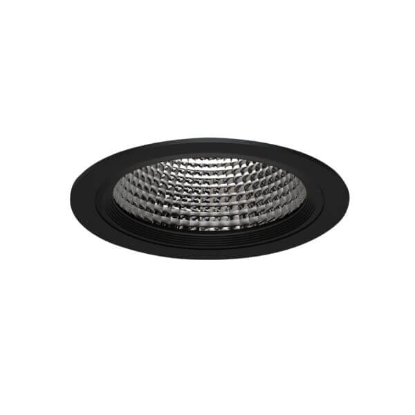 Black version of the World 225 recessed luminaire by Light4U.