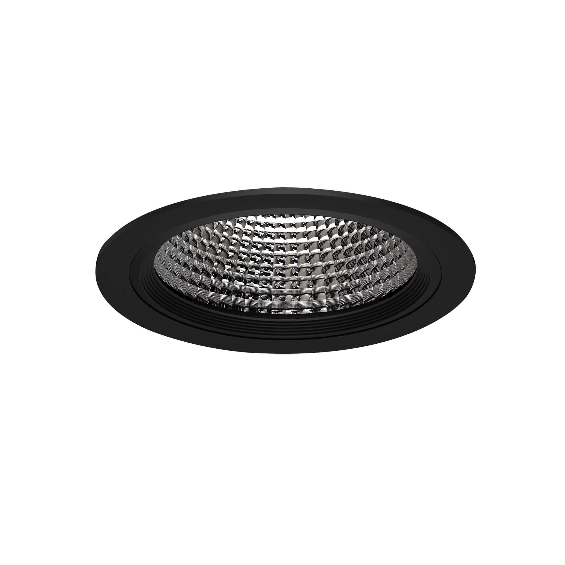 Black version of the World 225 recessed luminaire by Light4U.