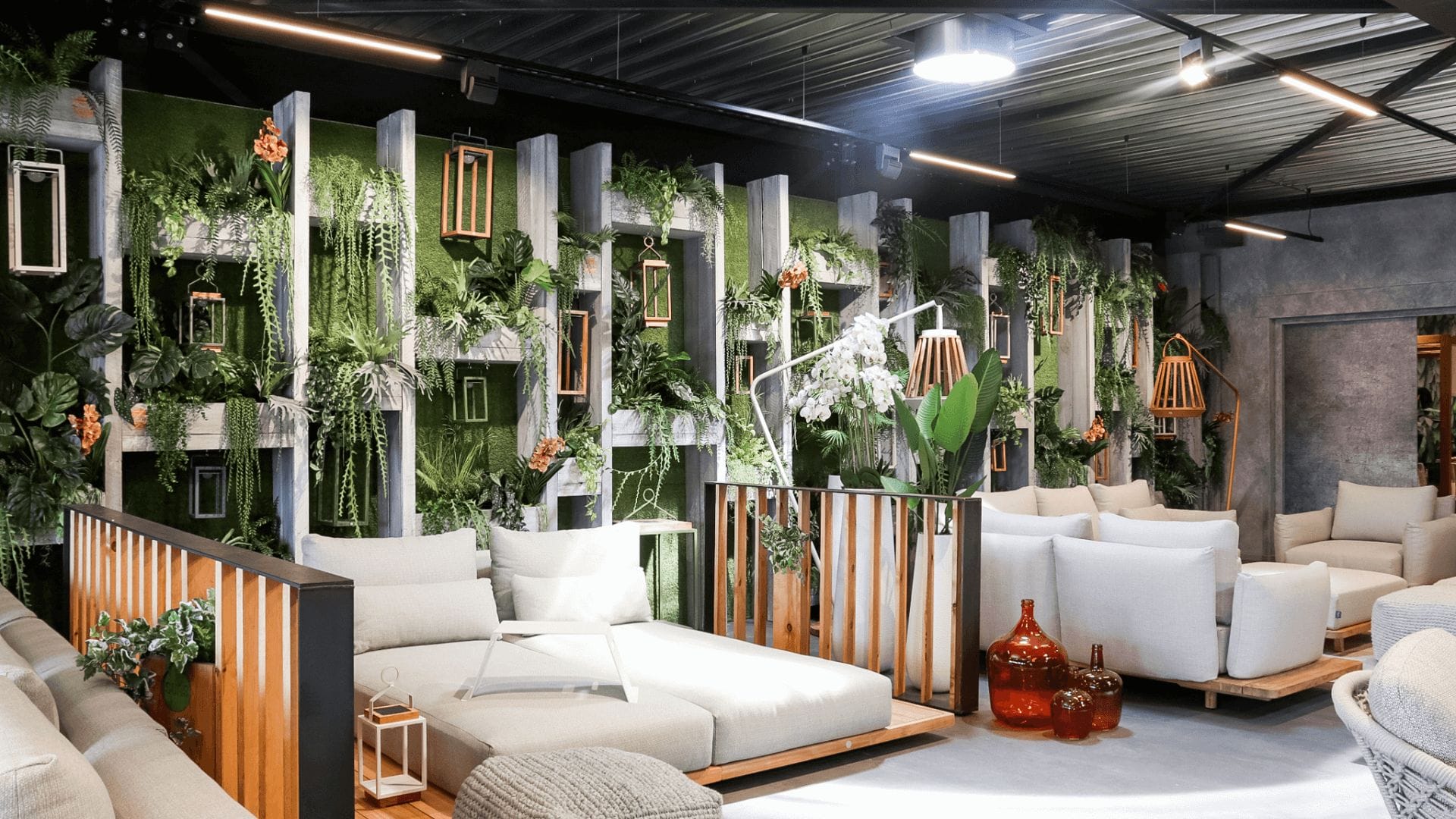 Bringing summer indoors with Suns outdoor furniture.