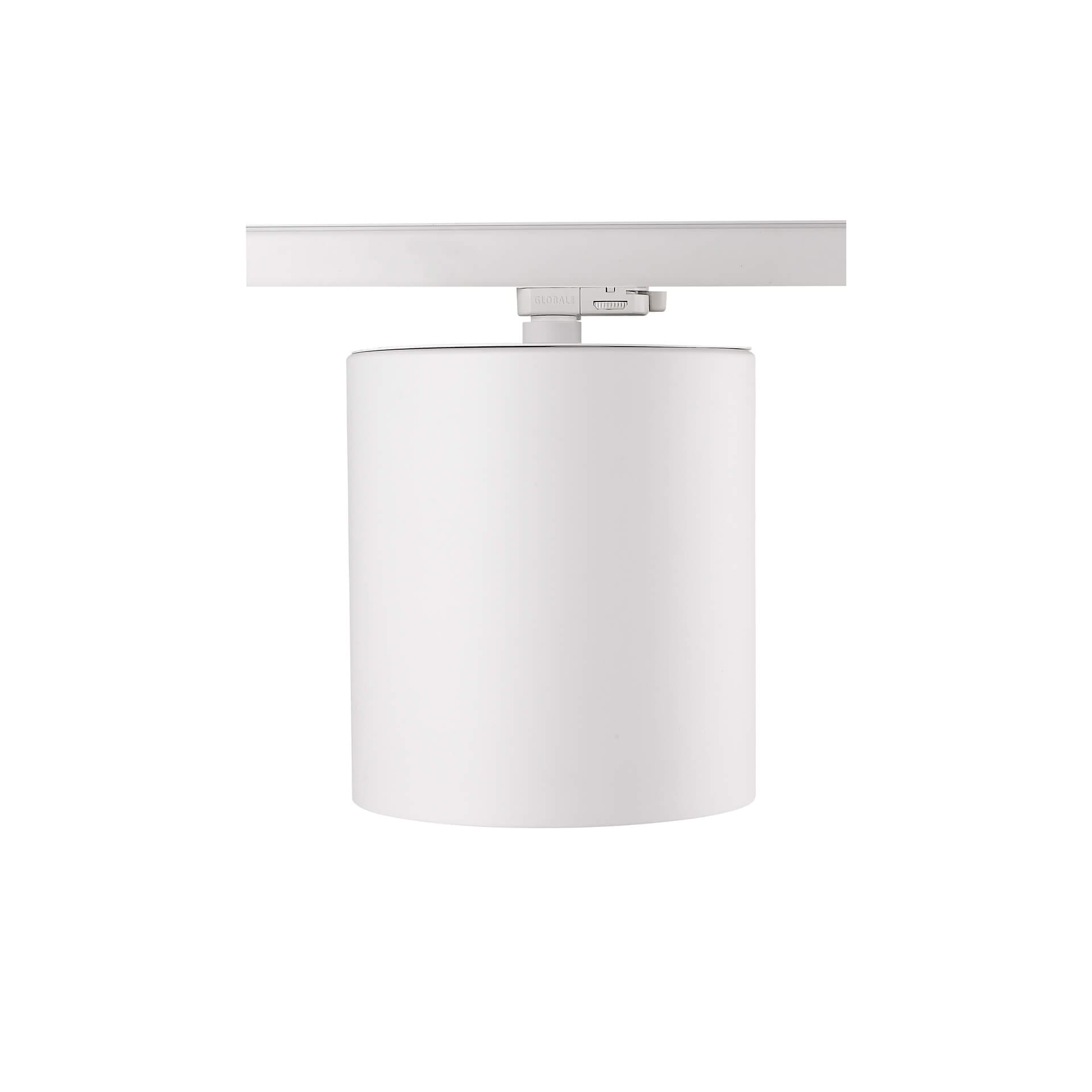 White version of the Skadi 220 TR HE track luminaire by Light4U.