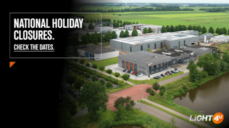 Sluitingen op nationale feestdagen Light4U